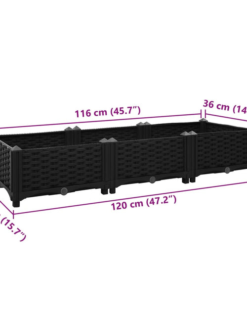 Загрузите изображение в средство просмотра галереи, Strat înălțat, 120x40x23 cm, polipropilenă
