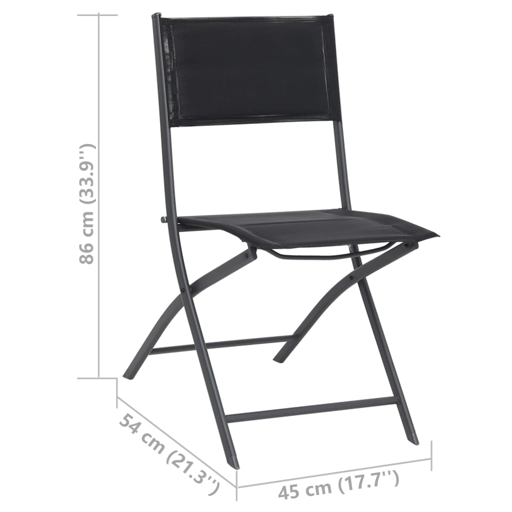 Set mobilier de exterior, 9 piese, oțel - Lando