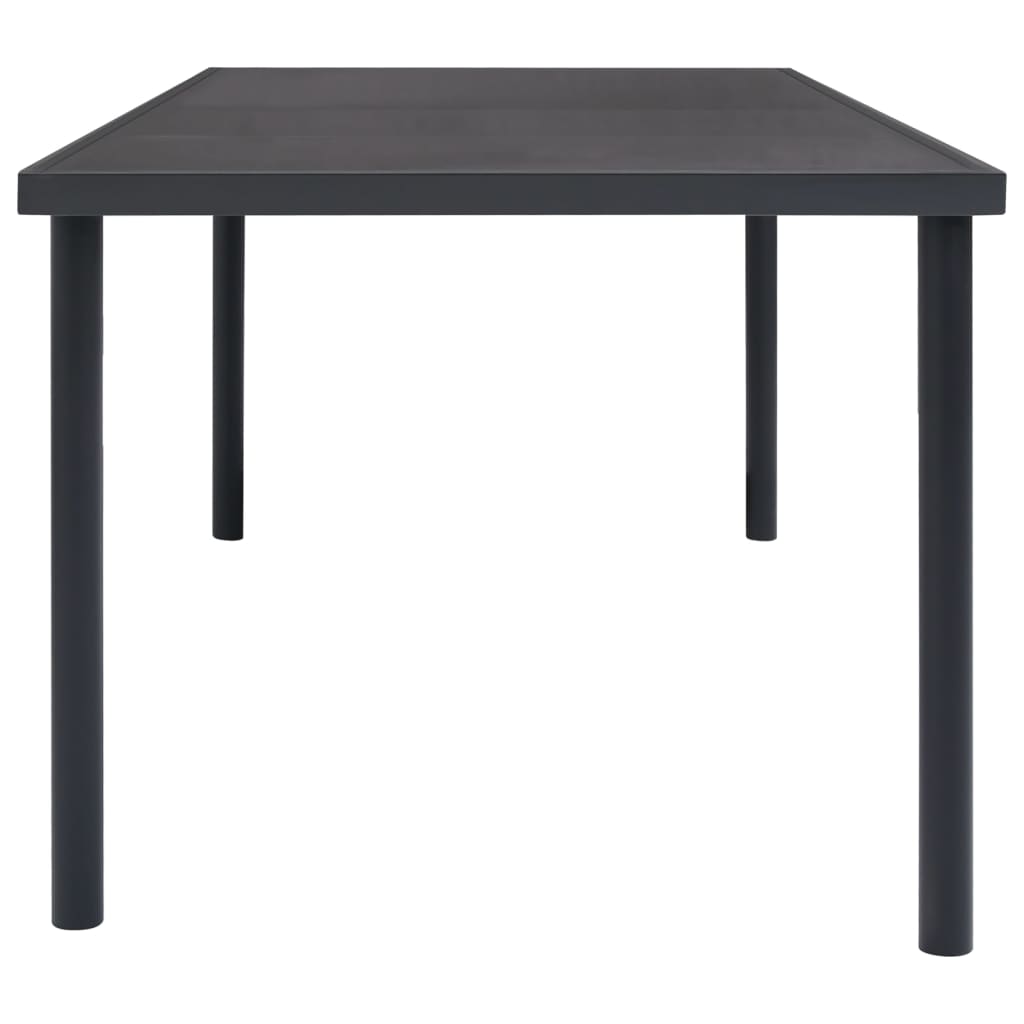 Set mobilier de exterior, 9 piese, oțel