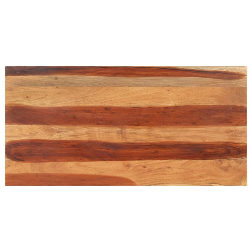 Blat de masă, 120x60x(2,5-2,7) cm, lemn masiv acacia