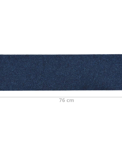 Загрузите изображение в средство просмотра галереи, Covorașe de scări autoadezive, 15 buc., albastru, 76x20 cm
