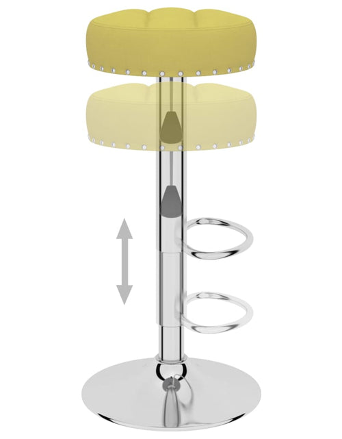 Загрузите изображение в средство просмотра галереи, Scaune de bar, 2 buc., verde, material textil
