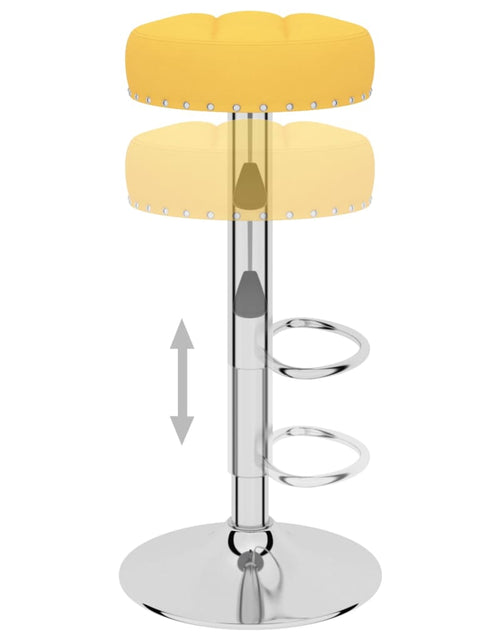 Загрузите изображение в средство просмотра галереи, Scaune de bar, 2 buc., galben muștar, material textil
