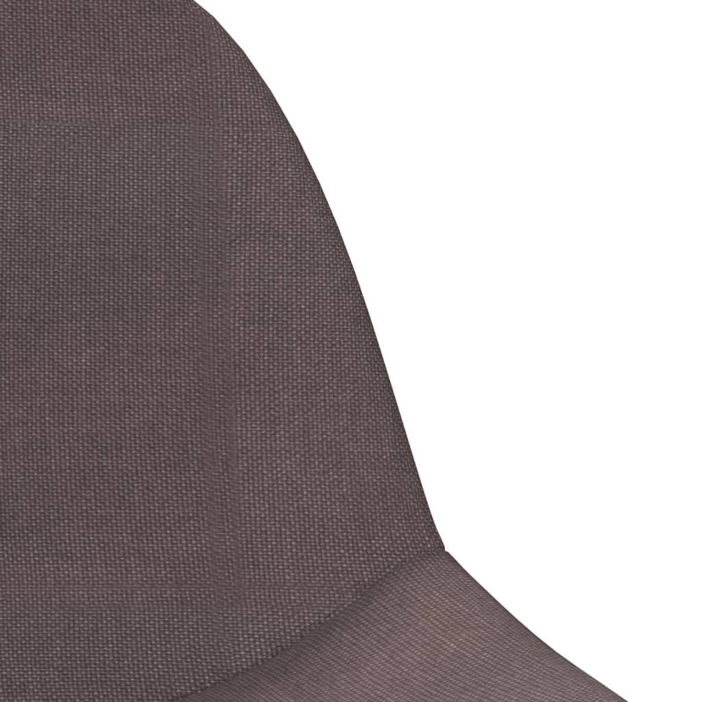 Scaune de bar, 2 buc., gri taupe, material textil