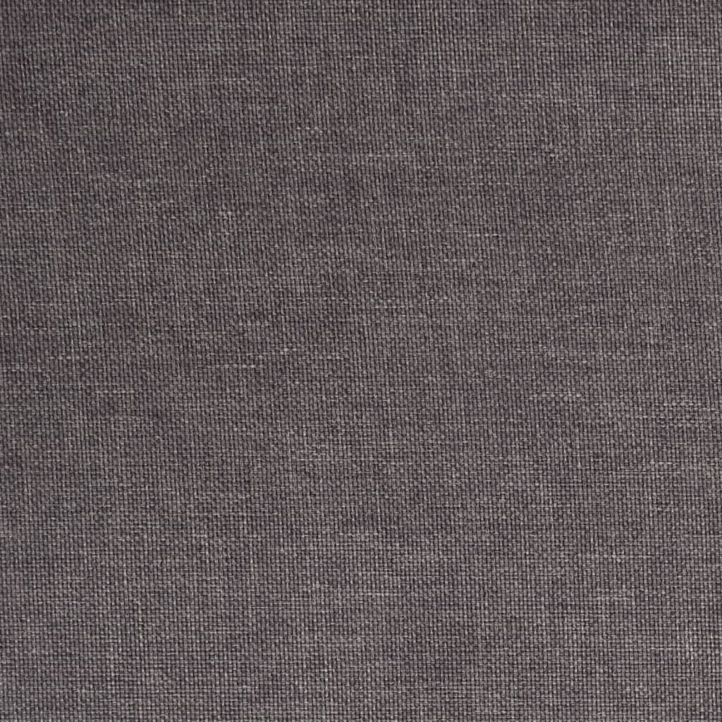 Scaune de bucătărie pivotante, 2 buc., gri taupe, textil