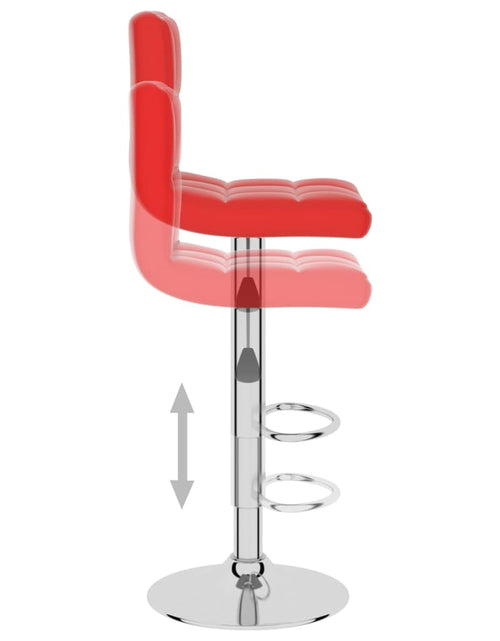 Загрузите изображение в средство просмотра галереи, Scaun de bar, roșu, piele ecologică
