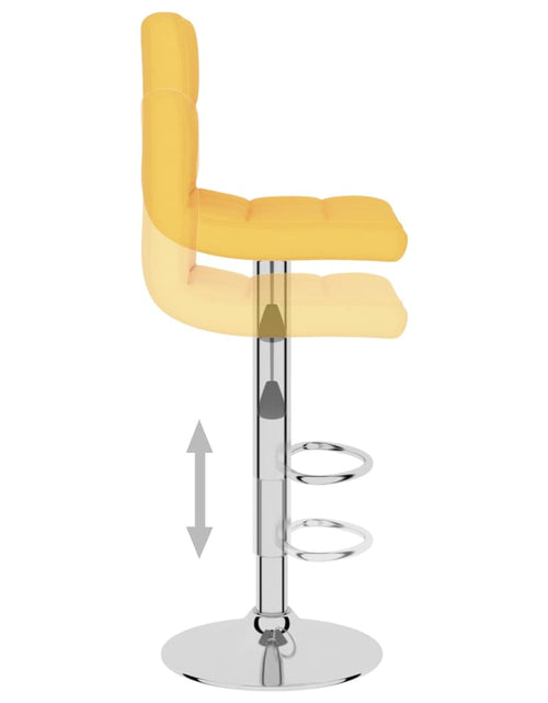 Загрузите изображение в средство просмотра галереи, Scaune de bar, 2 buc., galben muștar, material textil
