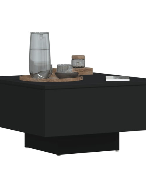 Încărcați imaginea în vizualizatorul Galerie, Măsuță de cafea, negru, 60x60x31,5 cm, PAL
