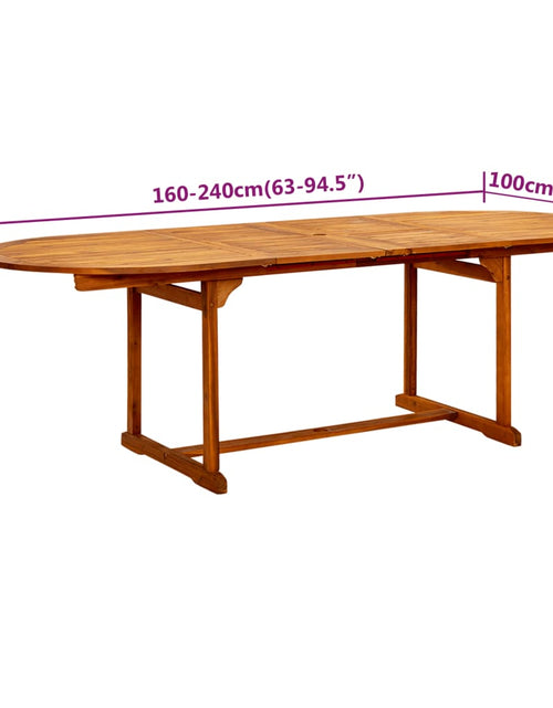 Încărcați imaginea în vizualizatorul Galerie, Set mobilier de grădină, 7 piese, lemn masiv de acacia - Lando
