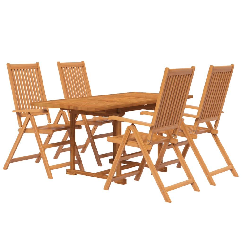 Set mobilier de grădină, 5 piese, lemn masiv de acacia