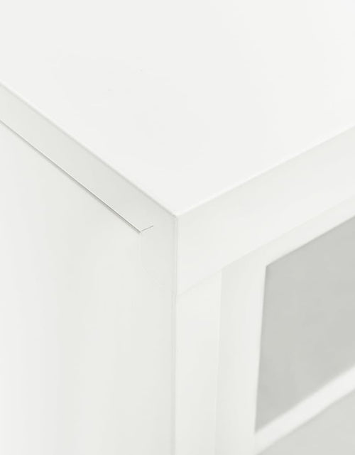 Загрузите изображение в средство просмотра галереи, Dulap cu ușă glisantă, alb, 90x40x90 cm, oțel
