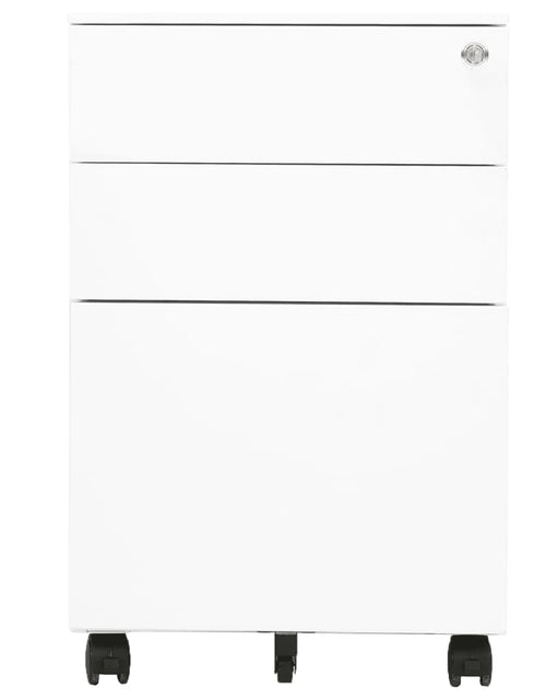 Încărcați imaginea în vizualizatorul Galerie, Dulap dosare mobil, alb, 39x45x60 cm, oțel
