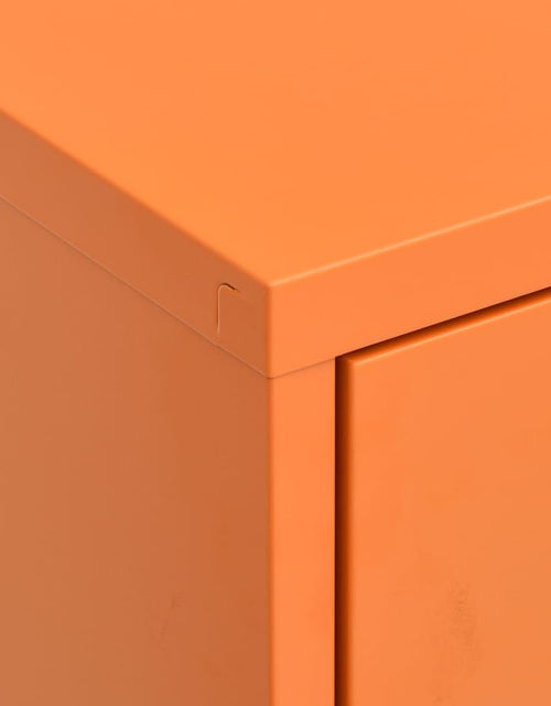 Încărcați imaginea în vizualizatorul Galerie, Dulap de depozitare, portocaliu, 80x35x101,5 cm, oțel
