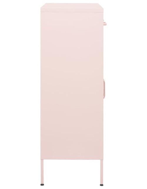 Încărcați imaginea în vizualizatorul Galerie, Dulap de depozitare, roz, 80x35x101,5 cm, oțel
