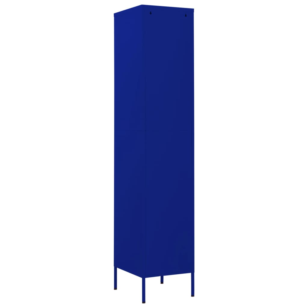 Dulap de vestiar, bleumarin, 35x46x180 cm, oțel