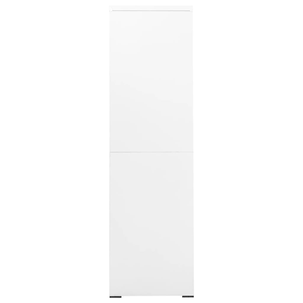 Fișet, alb, 90x46x164 cm, oțel