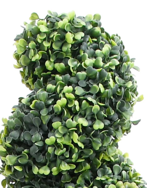 Загрузите изображение в средство просмотра галереи, Plantă artificială de cimișir cu ghiveci, verde, 117cm, spirală - Lando
