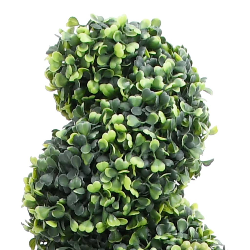 Plantă artificială de cimișir cu ghiveci, verde, 117cm, spirală - Lando