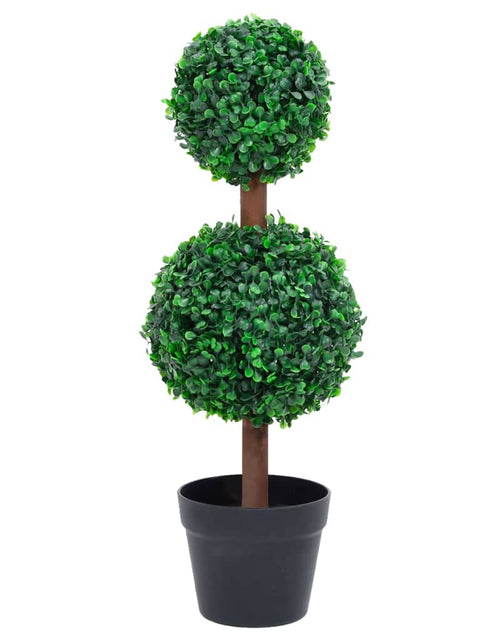 Încărcați imaginea în vizualizatorul Galerie, Plantă artificială cimișir cu ghiveci, verde, 60cm, formă minge
