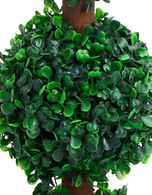 Загрузите изображение в средство просмотра галереи, Plantă artificială cimișir cu ghiveci, verde, 90cm, formă minge
