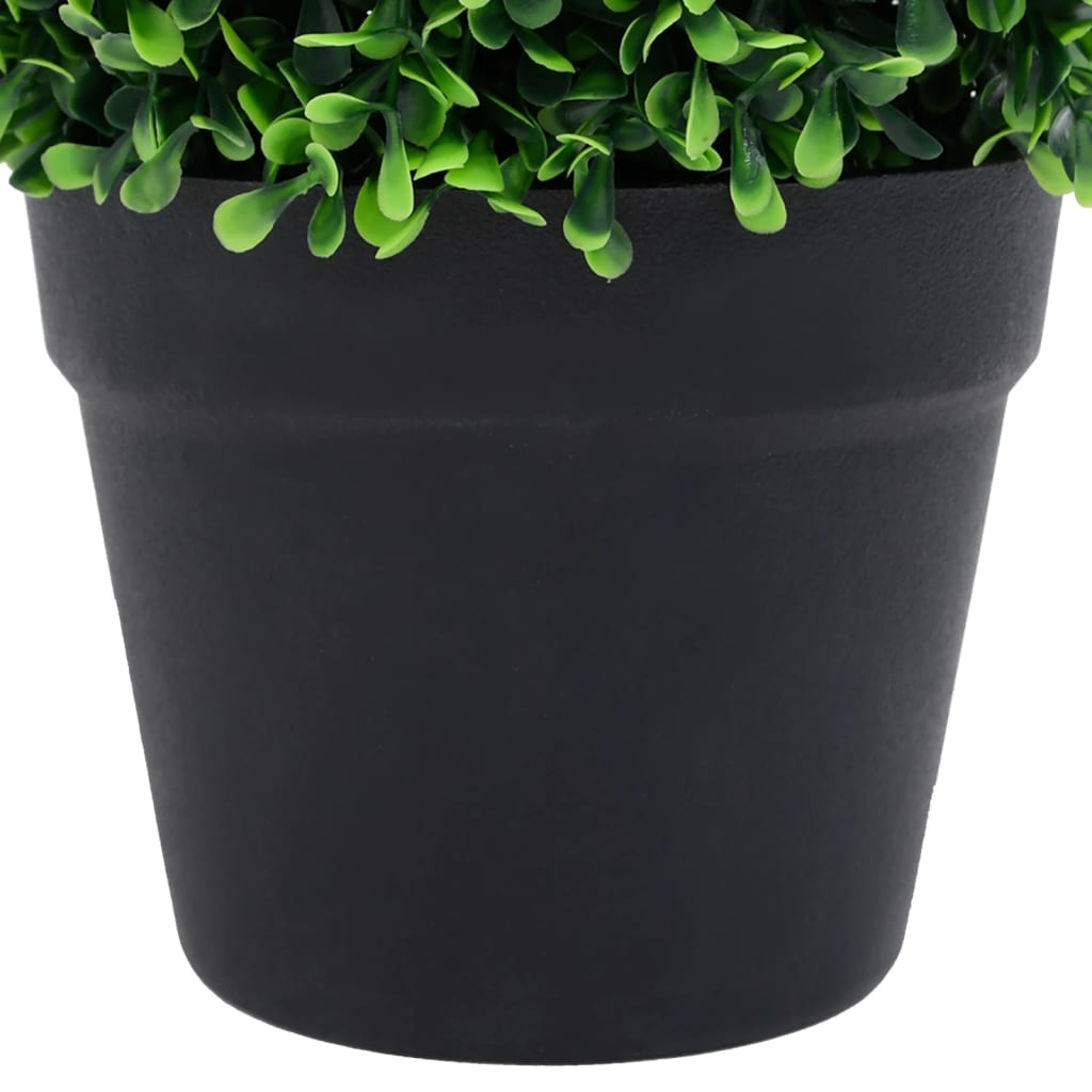 Plante artificiale cimișir cu ghiveci, 2 buc. verde 37 cm minge