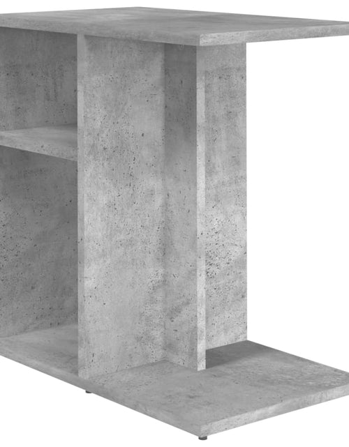 Încărcați imaginea în vizualizatorul Galerie, Masă laterală, gri beton, 50x30x50 cm, PAL
