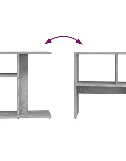 Загрузите изображение в средство просмотра галереи, Masă laterală, gri beton, 50x30x50 cm, PAL

