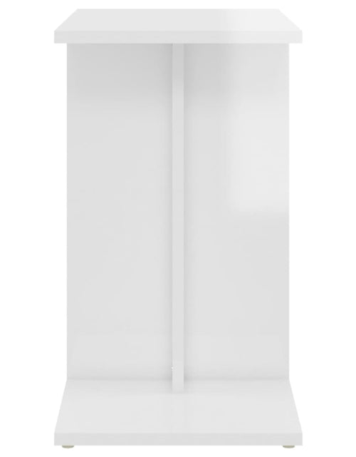 Загрузите изображение в средство просмотра галереи, Masă laterală, alb extralucios, 50x30x50 cm, PAL
