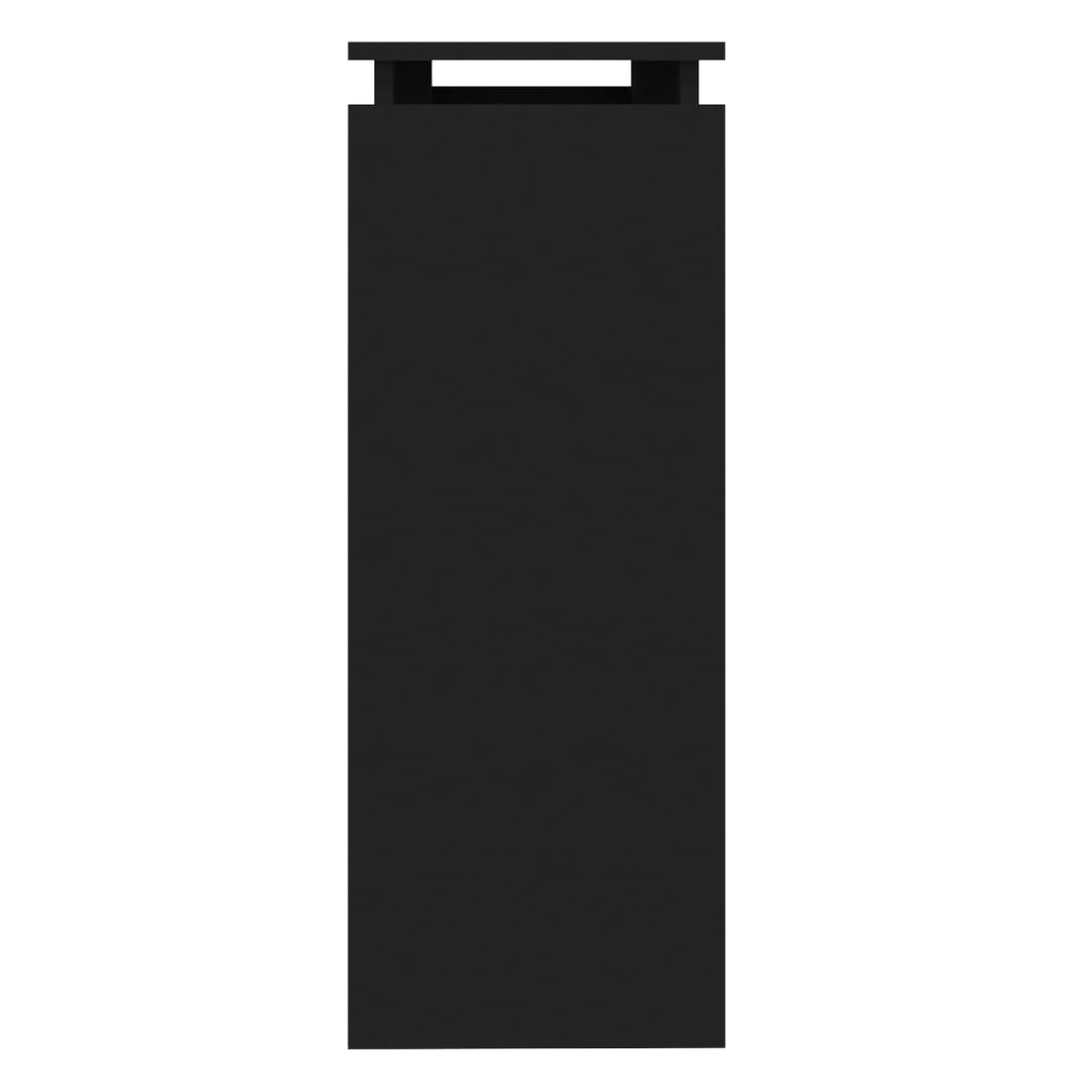 Masă consolă, negru, 102x30x80 cm, PAL