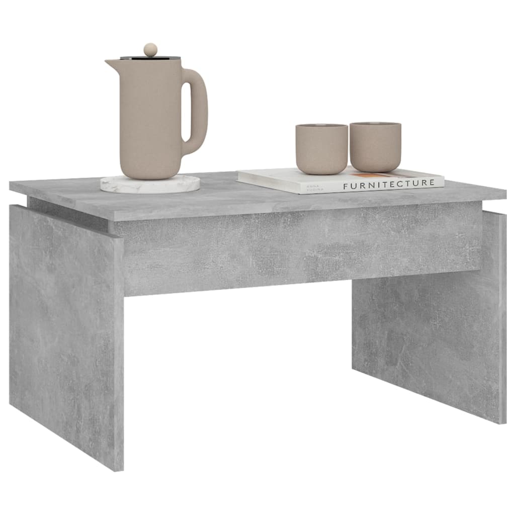 Măsuță de cafea, gri beton, 68x50x38 cm, PAL