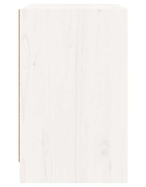 Încărcați imaginea în vizualizatorul Galerie, Noptieră, alb, 40x31x50 cm, lemn masiv de pin

