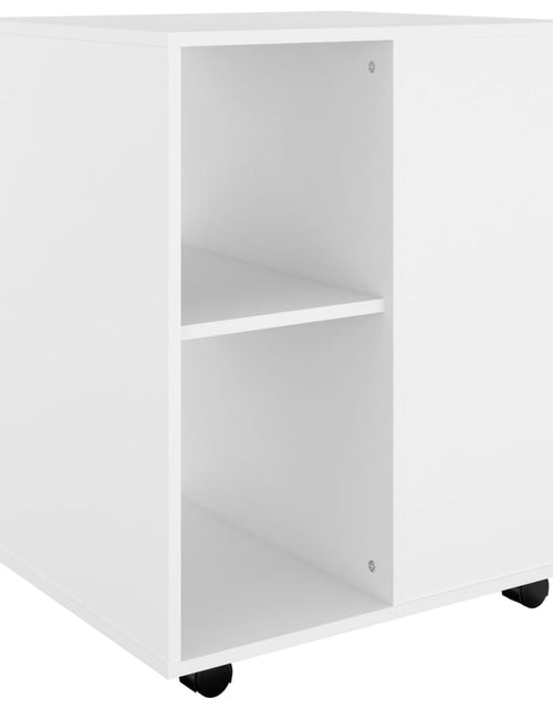 Загрузите изображение в средство просмотра галереи, Dulap cu roți, alb, 60x53x72 cm, PAL
