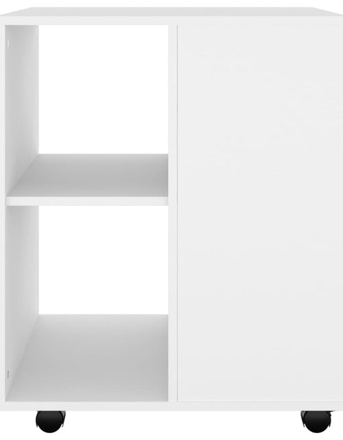 Încărcați imaginea în vizualizatorul Galerie, Dulap cu roți, alb, 60x53x72 cm, PAL
