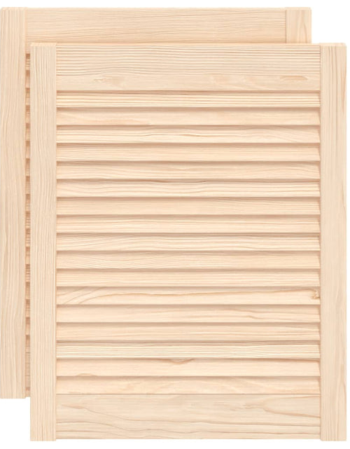 Încărcați imaginea în vizualizatorul Galerie, Uși de dulap design lambriu 2 buc. 61,5x49,4 cm lemn masiv pin
