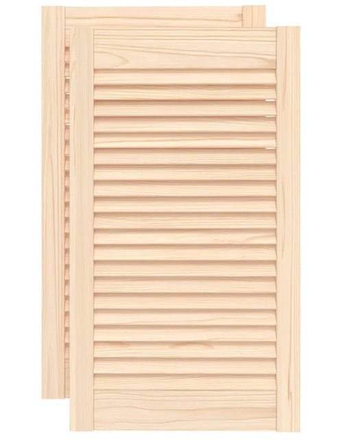 Încărcați imaginea în vizualizatorul Galerie, Uși de dulap design lambriu, 2 buc., 69x39,4 cm, lemn masiv pin

