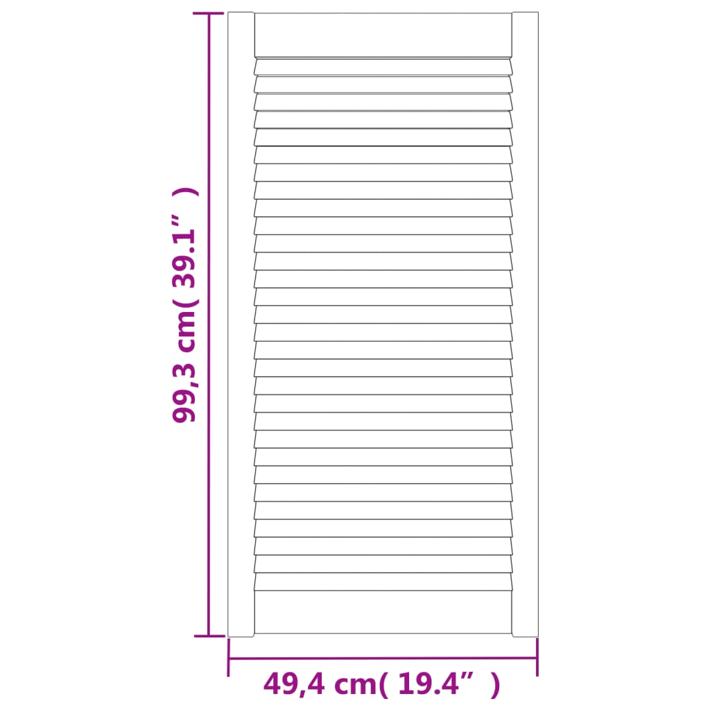 Ușă de dulap cu design lambriu, 99,3x49,4 cm, lemn masiv de pin