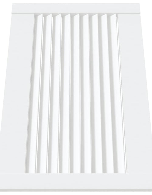 Загрузите изображение в средство просмотра галереи, Ușă de dulap design lambriu, alb, 39,5x59,4 cm, lemn masiv pin
