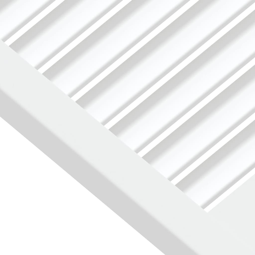Ușă de dulap design lambriu, alb, 39,5x59,4 cm, lemn masiv pin