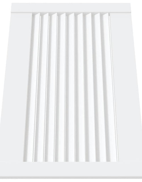 Încărcați imaginea în vizualizatorul Galerie, Uși dulap design lambriu 2 buc. alb 39,5x59,4 cm lemn masiv pin

