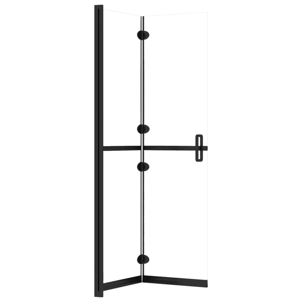 Perete de duș walk-in pliabil 70x190 cm sticlă ESG transparentă