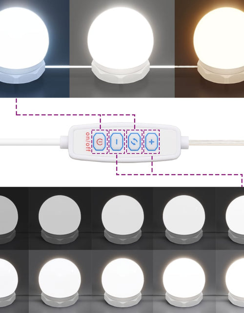 Загрузите изображение в средство просмотра галереи, Dulap cu oglindă și LED, alb, 91x15x76,5 cm
