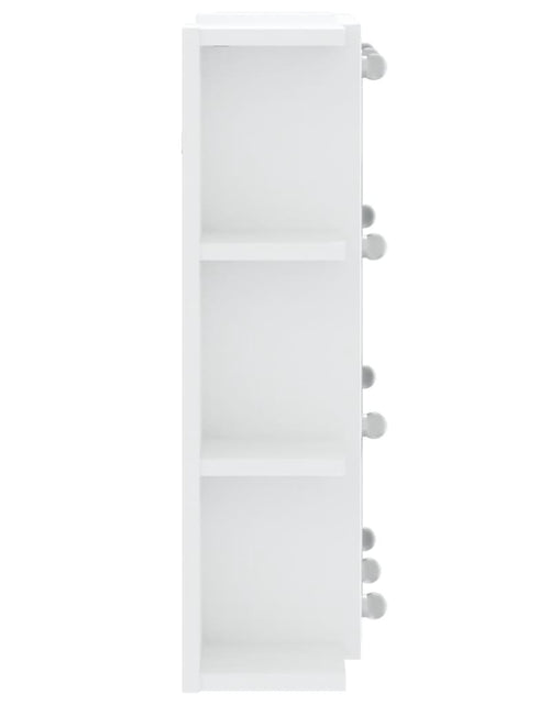 Загрузите изображение в средство просмотра галереи, Dulap cu oglindă și LED, alb, 70x16,5x60 cm
