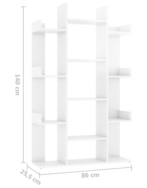 Загрузите изображение в средство просмотра галереи, Bibliotecă, alb extralucios, 86x25,5x140 cm, PAL
