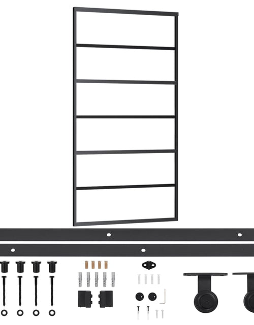 Загрузите изображение в средство просмотра галереи, Ușă glisantă cu set feronerie, 102x205 cm, sticlă ESG/aluminiu
