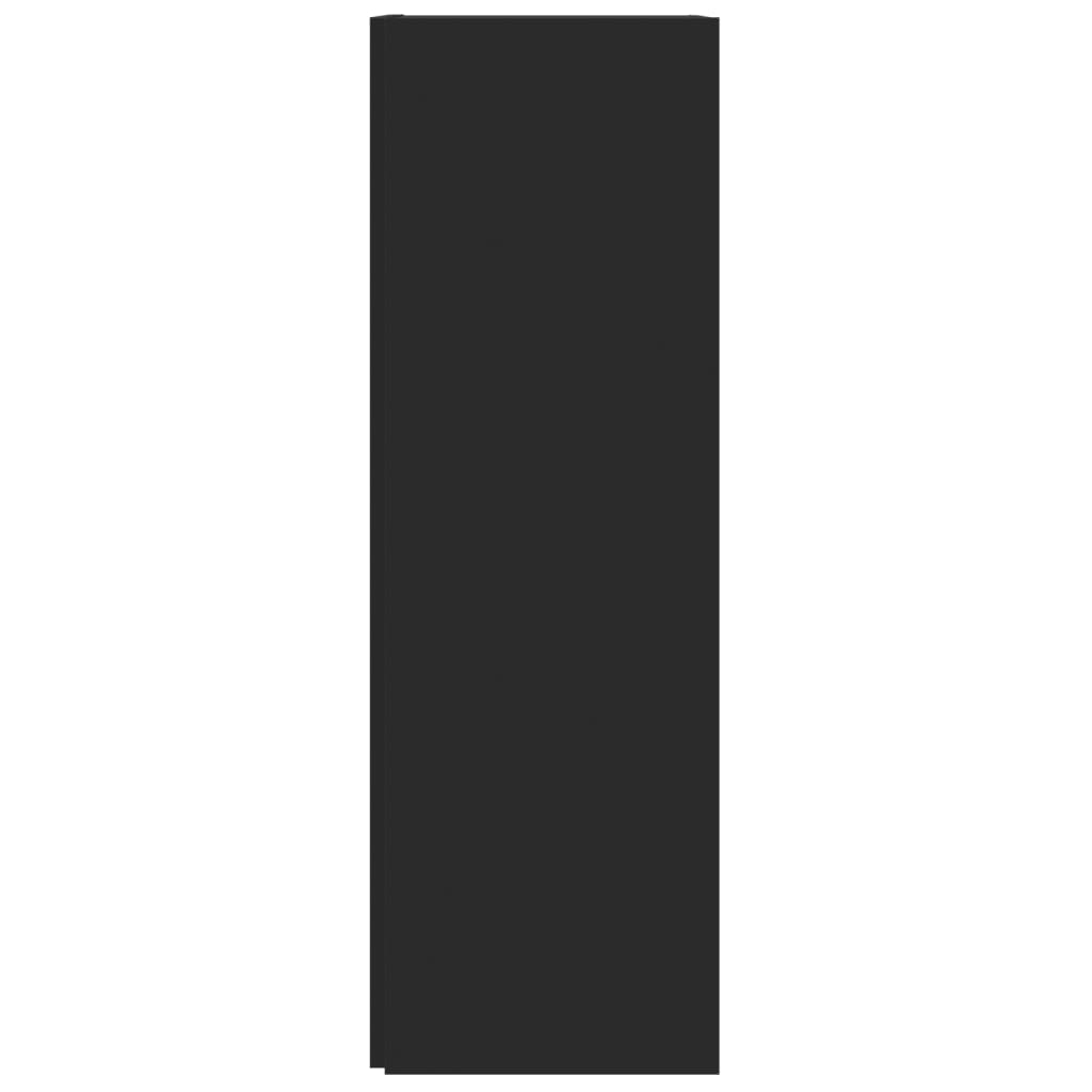 Dulap de colț, negru, 33x33x100 cm, PAL