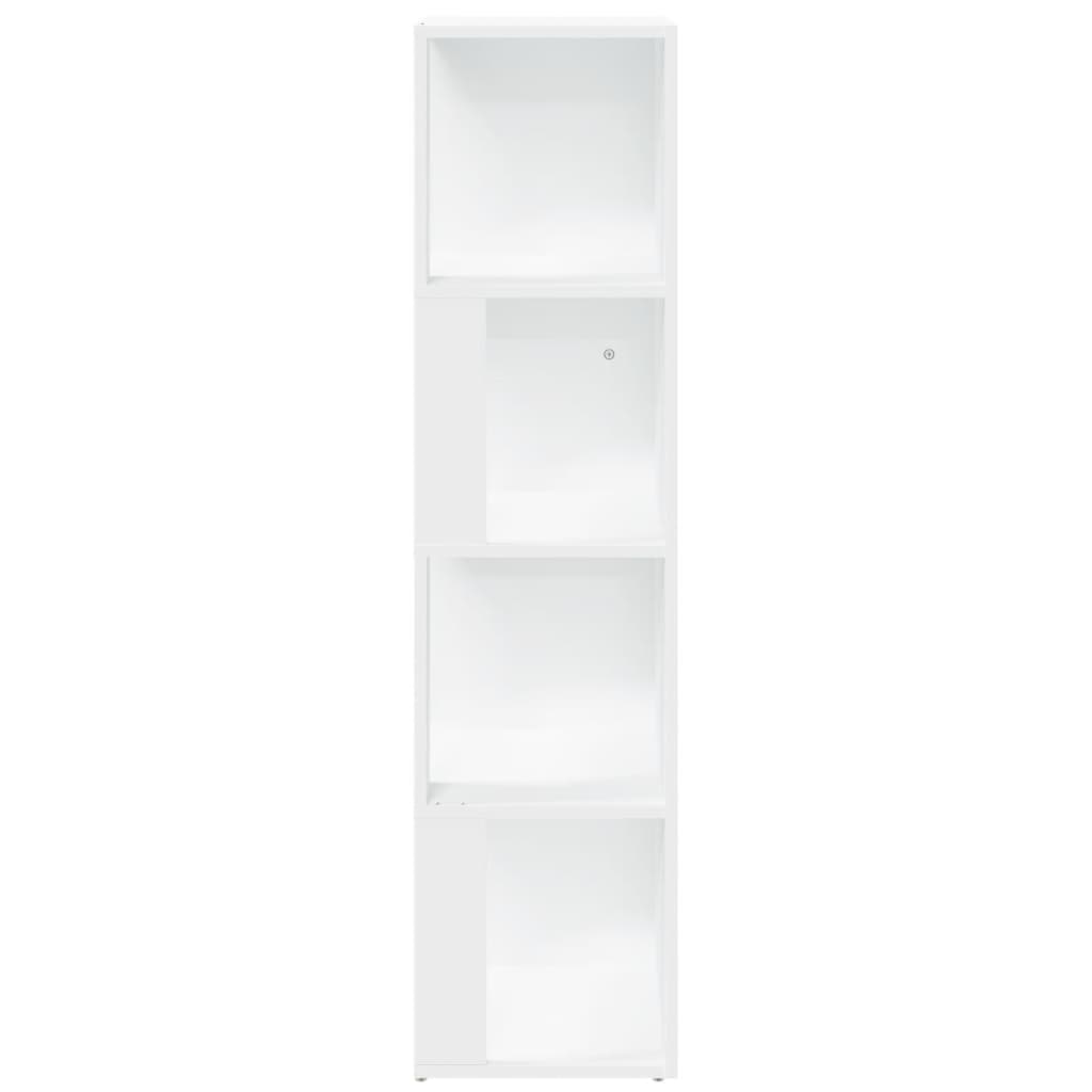Dulap de colț, alb, 33x33x132 cm, PAL