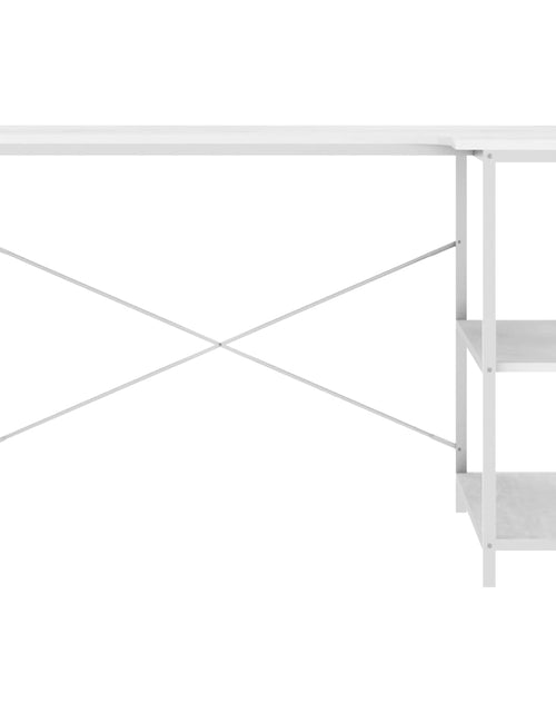 Загрузите изображение в средство просмотра галереи, Birou de computer, alb, 110x72x70 cm, lemn prelucrat
