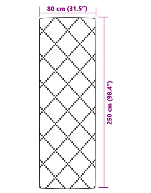 Загрузите изображение в средство просмотра галереи, Covor de exterior, maro, 80x250 cm, PP
