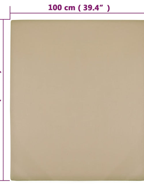 Загрузите изображение в средство просмотра галереи, Cearșaf de pat cu elastic, gri taupe, 100x200 cm, bumbac
