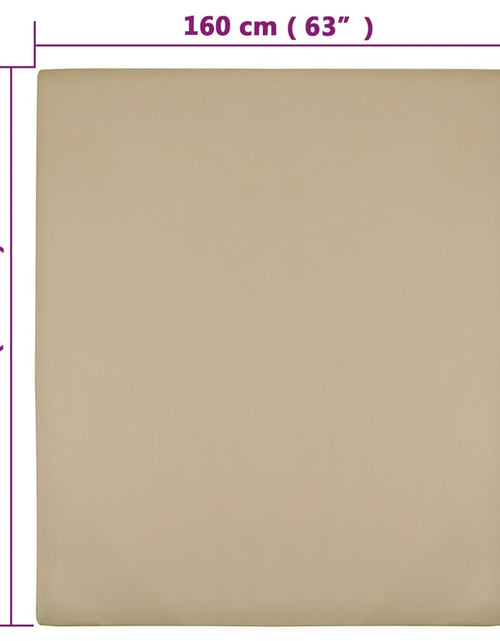 Загрузите изображение в средство просмотра галереи, Cearșaf de pat cu elastic, gri taupe, 160x200 cm, bumbac
